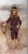 Pierre Renoir The Little Fisher Girl(Marthe Berard) painting